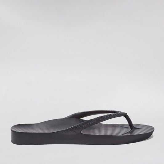ARCHIES - ARCH SUPPORT THONGS - BLACK