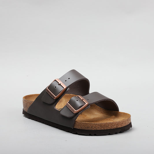 BIRKENSTOCK - ARIZONA 51101 - BROWN SMOOTH LEATHER