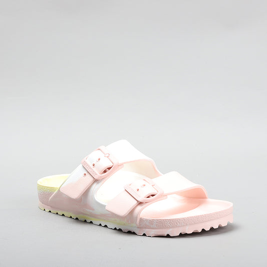 BIRKENSTOCK ARIZONA EVA 1023772 POPCORN/LIGHT ROSE/WHITE NARROW