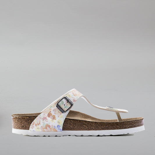 BIRKENSTOCK GIZEH SUPERM 1016398 SFB FLOWER WHITE