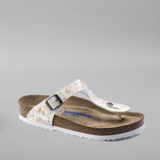 BIRKENSTOCK GIZEH SUPERM 1016398 SFB FLOWER WHITE