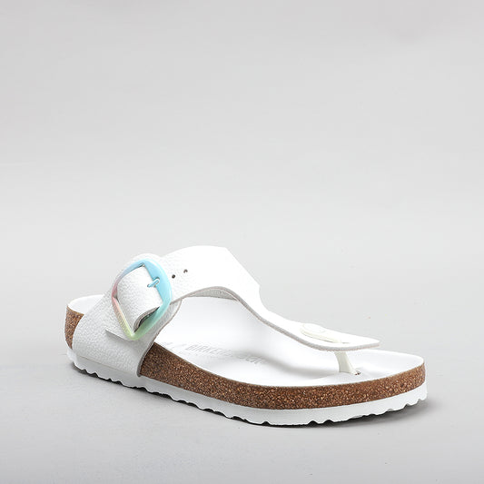BIRKENSTOCK GIZEH BIG BUCKLE 1021055 OMBRE WHITE SMOOTH LEATHER