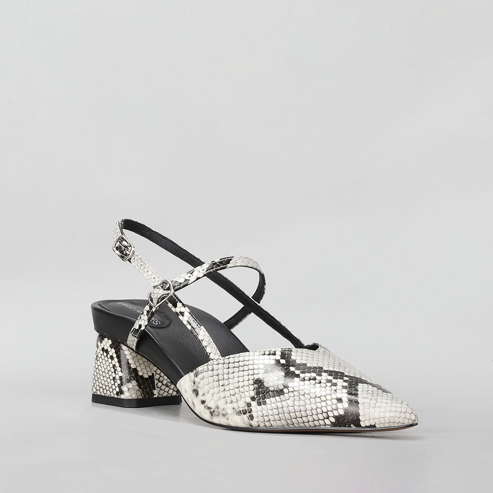 Helena - Black/Snake Print - Naked Arches