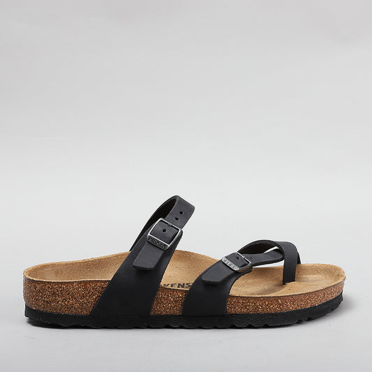 BIRKENSTOCK MAYARI 171481 BLACK OILED LEATHER