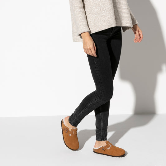 Birkenstock Boston Shearling Mink Clog Lifestyle