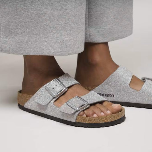 BIRKENSTOCK - ARIZONA SHINY 1030101 - SILVER