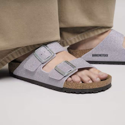 BIRKENSTOCK - ARIZONA SHINY 1030136 - FADED PURPLE