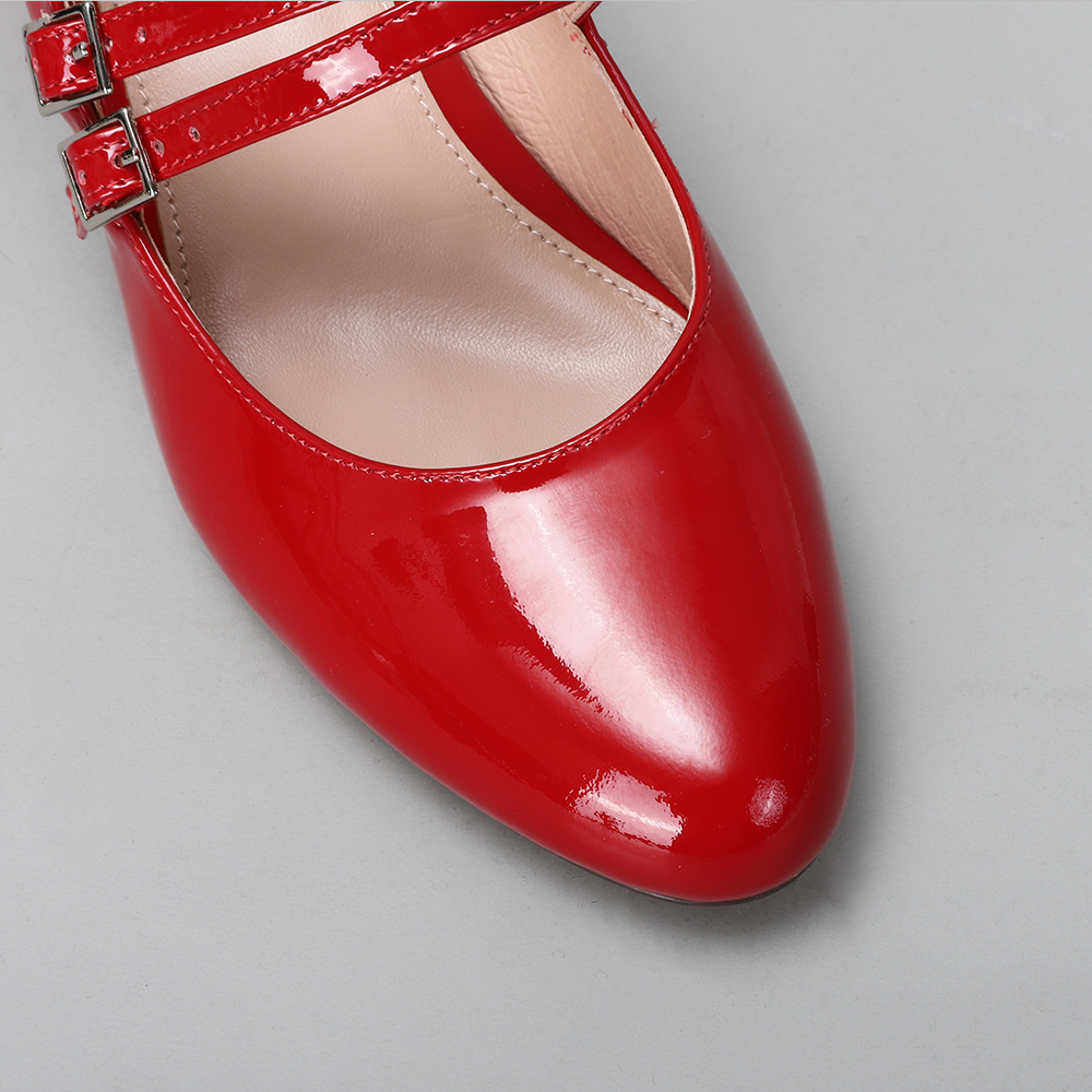 Cider - Crimson Red Patent - Naked Arches