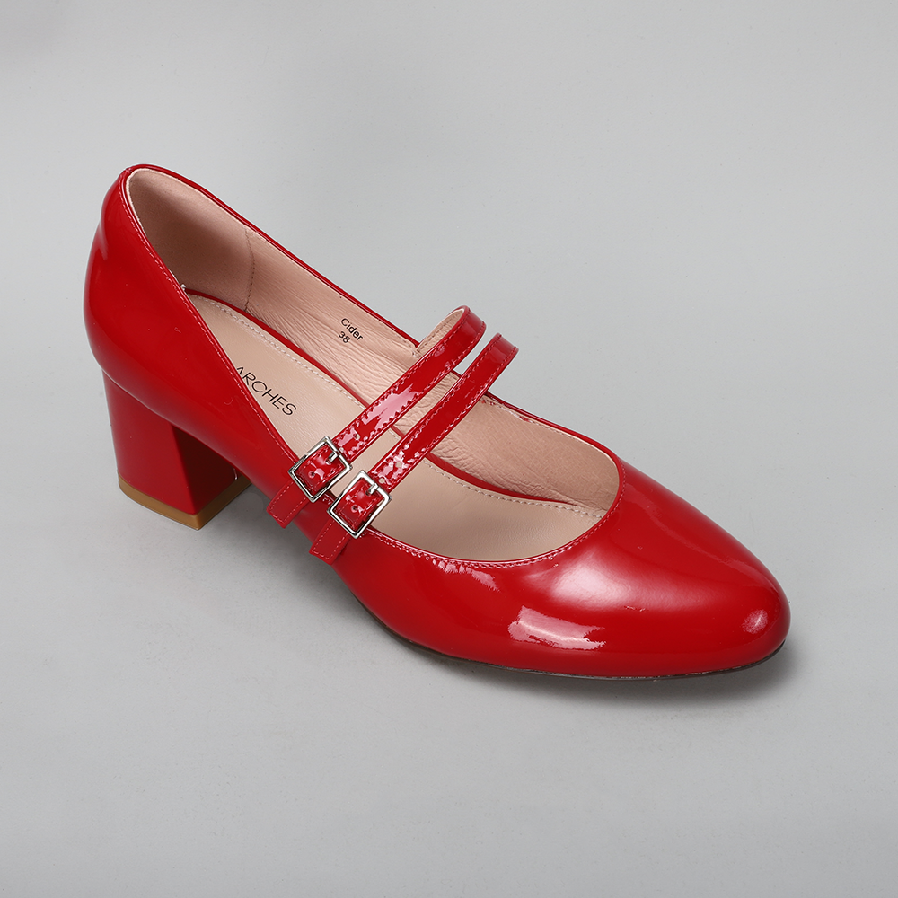 Cider - Crimson Red Patent - Naked Arches
