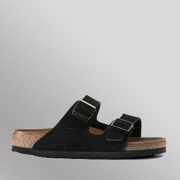 BIRKENSTOCK - ARIZONA 951321 SOFT FOOTBED - BLACK SUEDE LEATHER