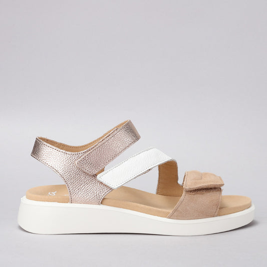 ARA - 12-21407 MADEIRA - SAND/WHITE PLATINUM