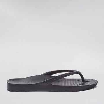 ARCHIES - ARCH SUPPORT THONGS - BLACK