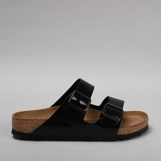 BIRKENSTOCK - ARIZONA 1005291 - PATENT BLACK SANDALS