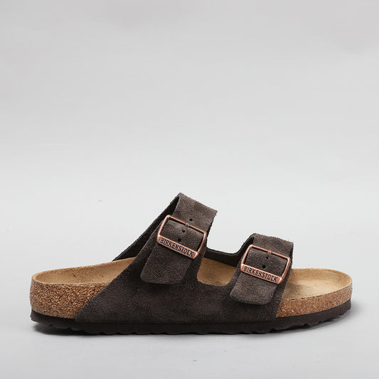 BIRKENSTOCK - ARIZONA 951311 SOFT FOOTBED - MOCCA SUEDE LEATHER