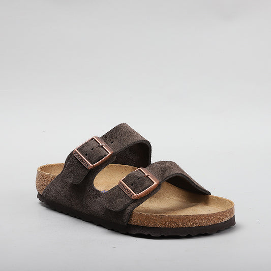 BIRKENSTOCK - ARIZONA 951311 SOFT FOOTBED - MOCCA SUEDE LEATHER
