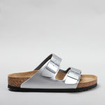 BIRKENSTOCK - ARIZONA 1012282 - SILVER SANDALS