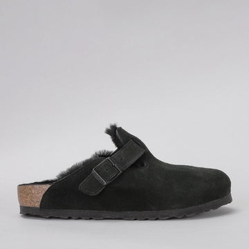 BIRKENSTOCK - BOSTON CLOGS - SHEARLING BLACK