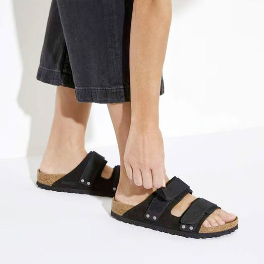 BIRKENSTOCK - UJI 1024810 - BLACK SUEDE/NUBUCK LEATHER