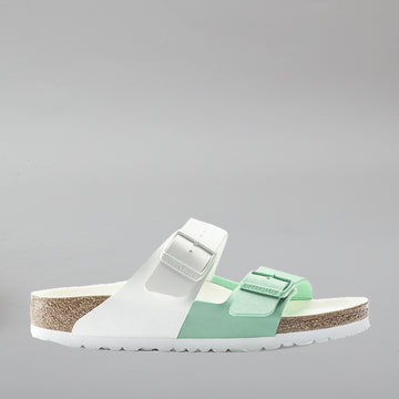 BIRKENSTOCK ARIZONA SPLIT 1019674 BF WHITE/BOLD JADE