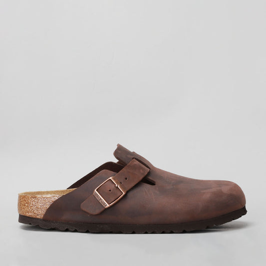 BIRKENSTOCK - BOSTON CLOGS 860133 - HABANA OILED LEATHER - NARROW FIT