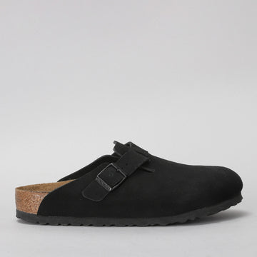 BIRKENSTOCK - BOSTON 660471 - BLACK SUEDE LEATHER SFB