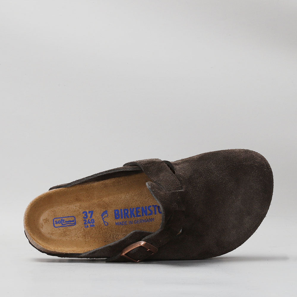 Boston Mocca Suede Clogs Top