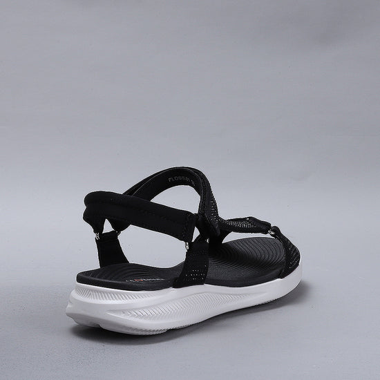 Floss01-Black Diamante White Sole - CC Resorts