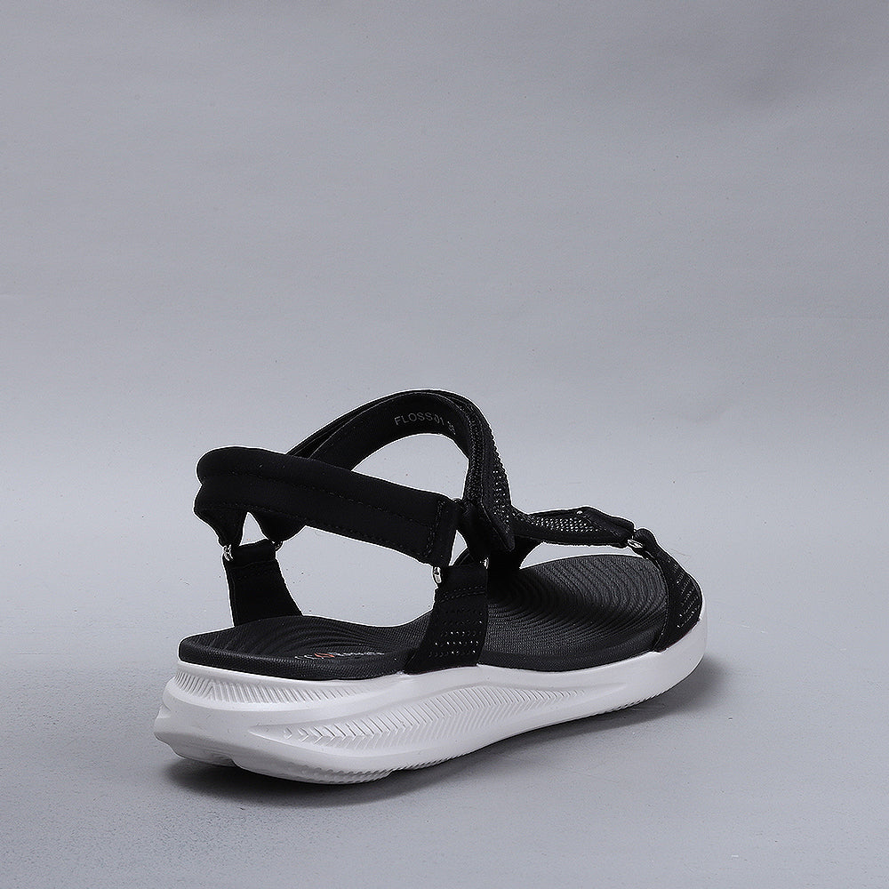 Floss01-Black Diamante White Sole - CC Resorts