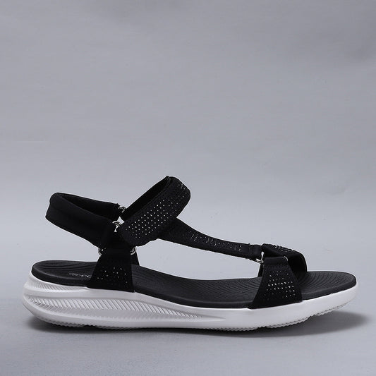 Floss01-Black Diamante White Sole - CC Resorts