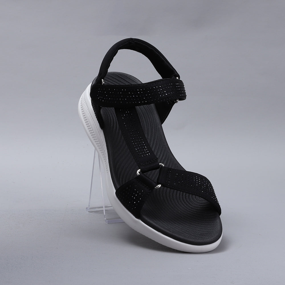 Floss01-Black Diamante White Sole - CC Resorts