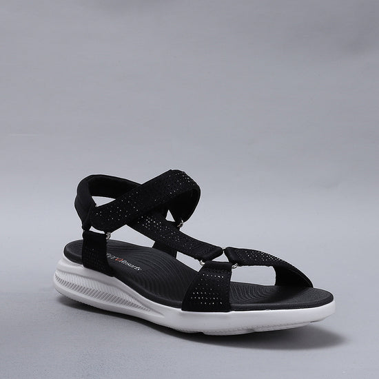 Floss01-Black Diamante White Sole - CC Resorts