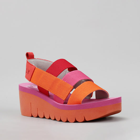 FLY LONDON - YERE - DEVIL RED/MULTICOLOR/LILAC