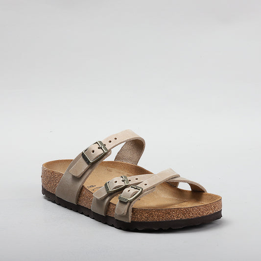 BIRKENSTOCK FRANCA 1015930 TOBACCO BROWN OILED LEATHER