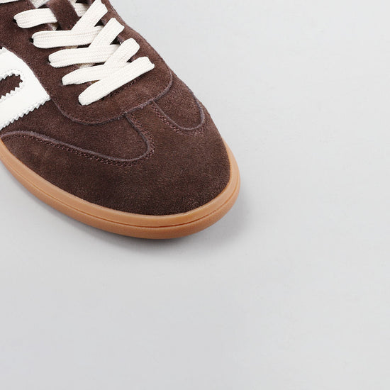 Juno - Chocolate Suede/Ivory - Le Sansa