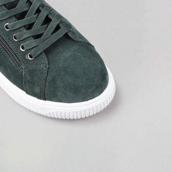 Nelly - Bottle Green Suede - Naked Arches