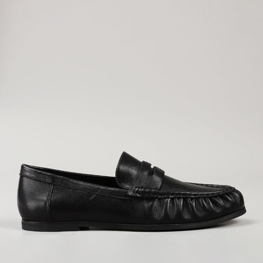 ROLLIE NATION - HUDSON MOCCASIN - BLACK LACQUER