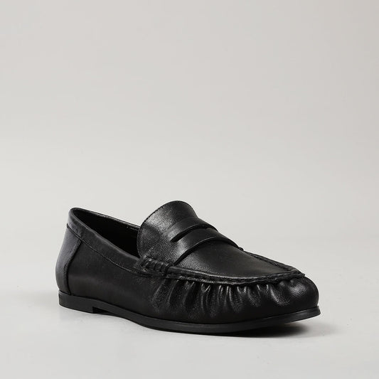 ROLLIE NATION - HUDSON MOCCASIN - BLACK LACQUER