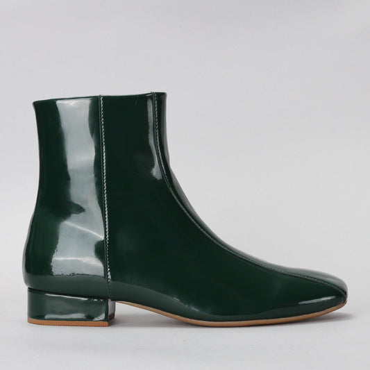 Sasha - Bottle Green Patent