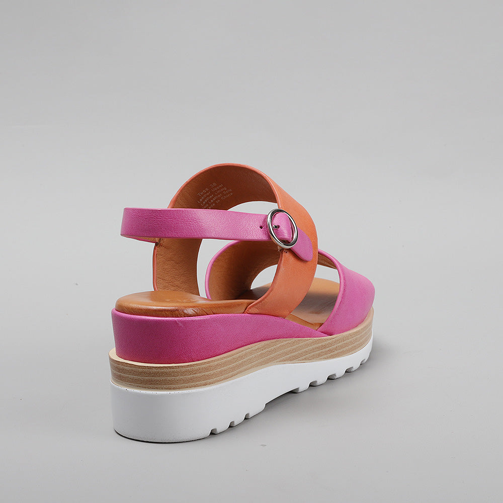 LE SANSA Tess - Hot Pink Orange – Zagarra Shoes