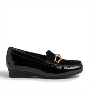 ZIERA - FENA XW - BLACK PATENT SUEDE