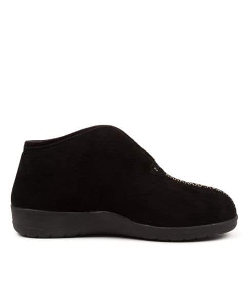 ZIERA - CUDDLES W-ZR BLACK-BLACK FUR MICROSUEDE