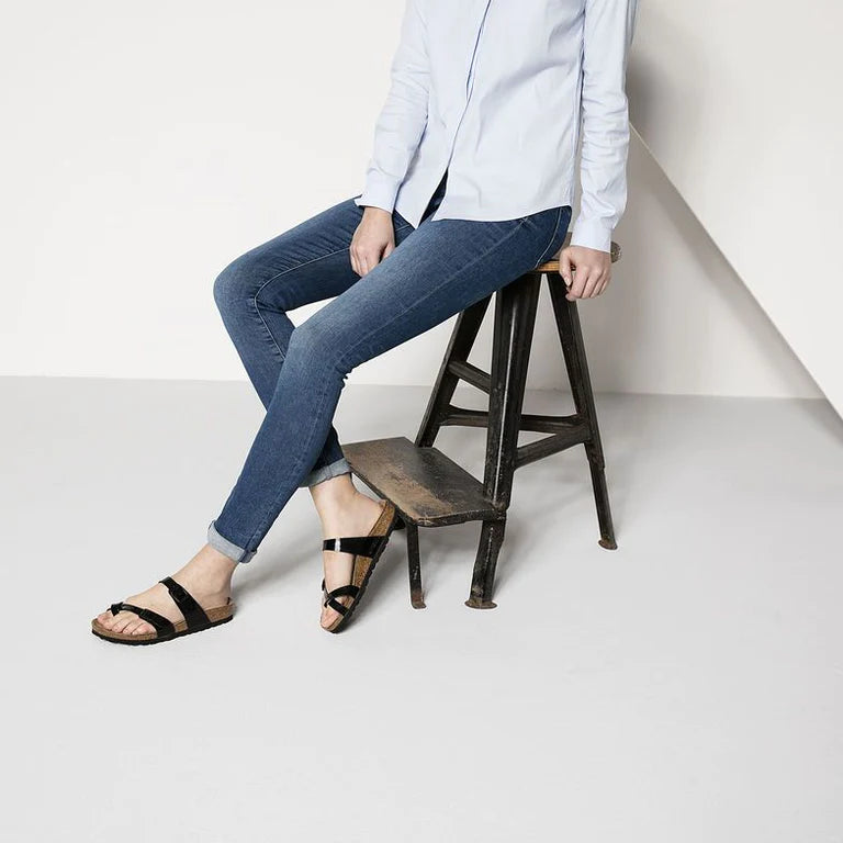 BIRKENSTOCK MAYARI 71091 BF BLACK PATENT Zagarra Shoes